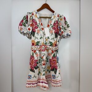 Caroline Constas Floral Embroidered Jumpsuit - Multicolor